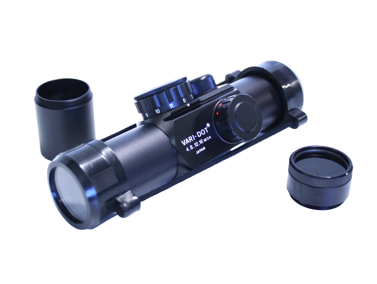 Hakko punapistetähtäin jatkoputkella ja polarisaatiosuojalla