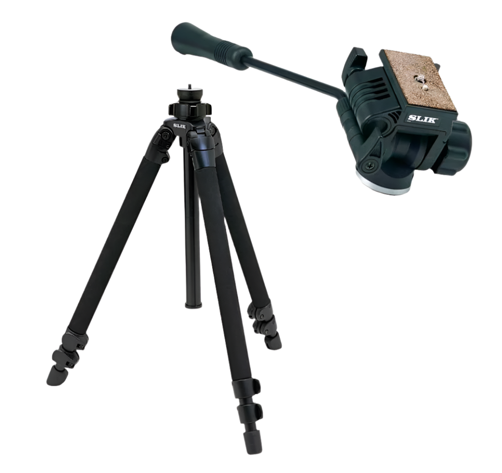 Slik Pro 400DX jalusta + 504QF 2 kinopää