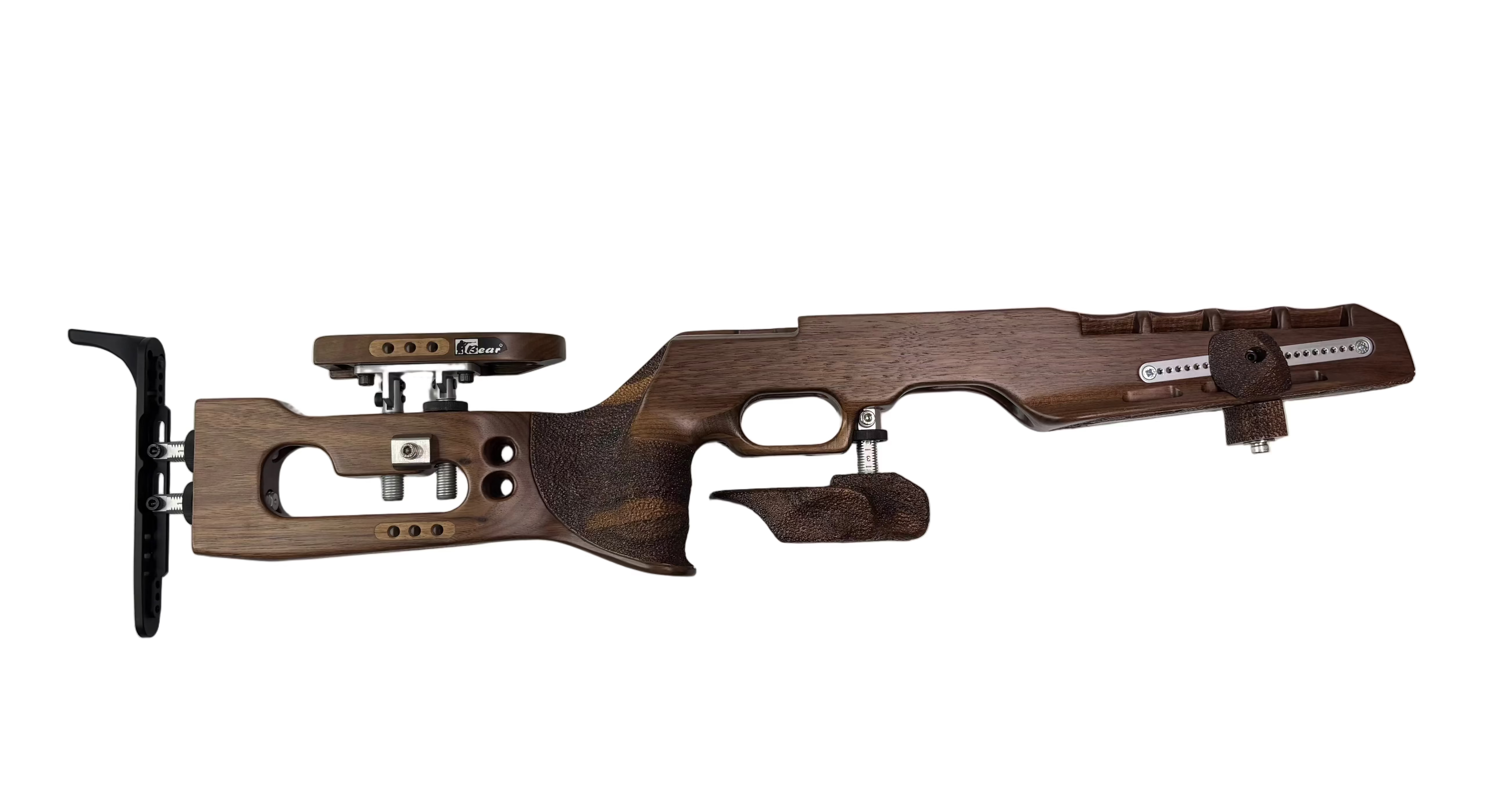 bear ampumahiihtotukki pähkinäpuusta