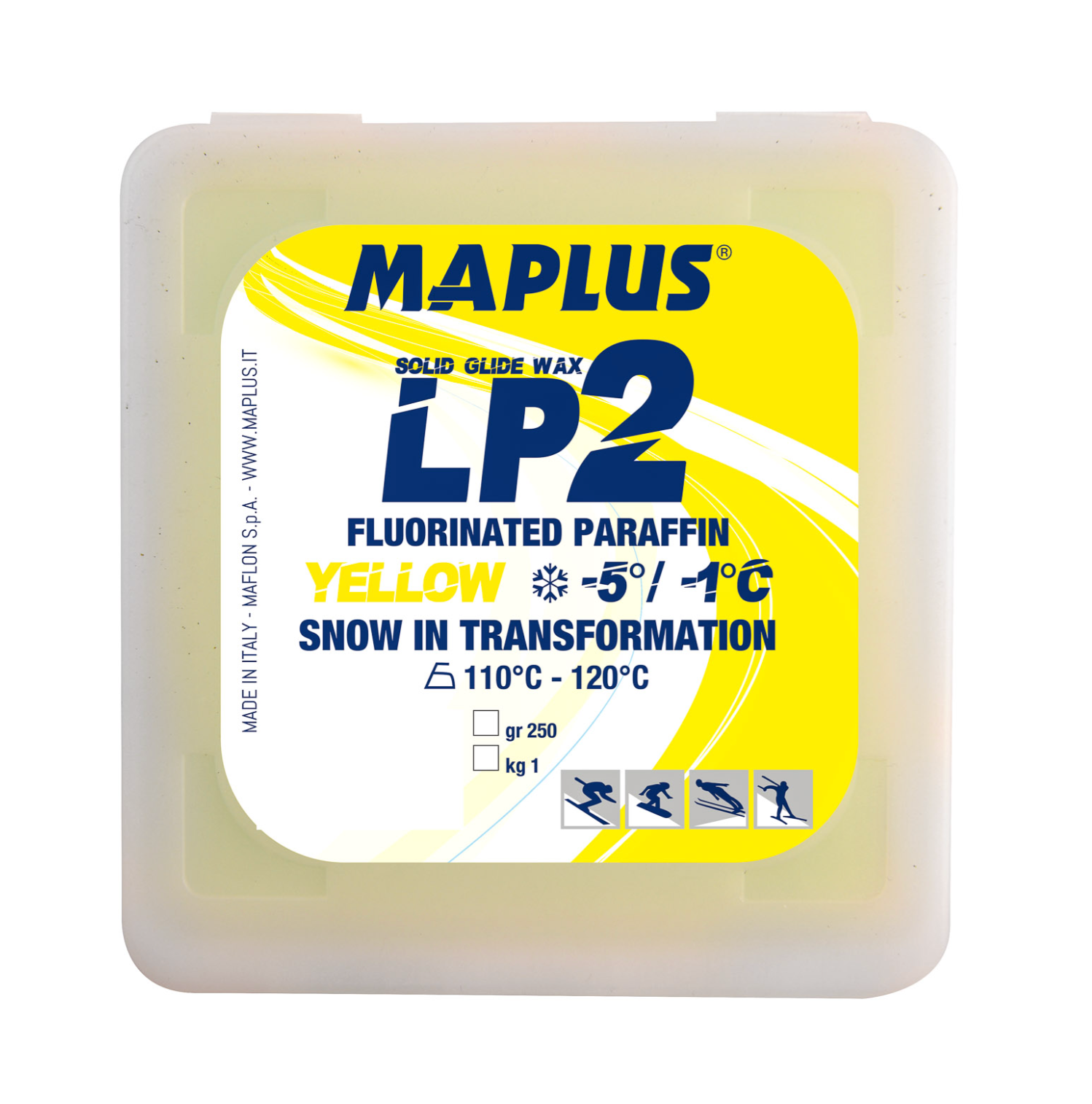 Maplus LP2 LF Glider Yellow -5...-1ºC, 250g matalafluorinen luistovaha