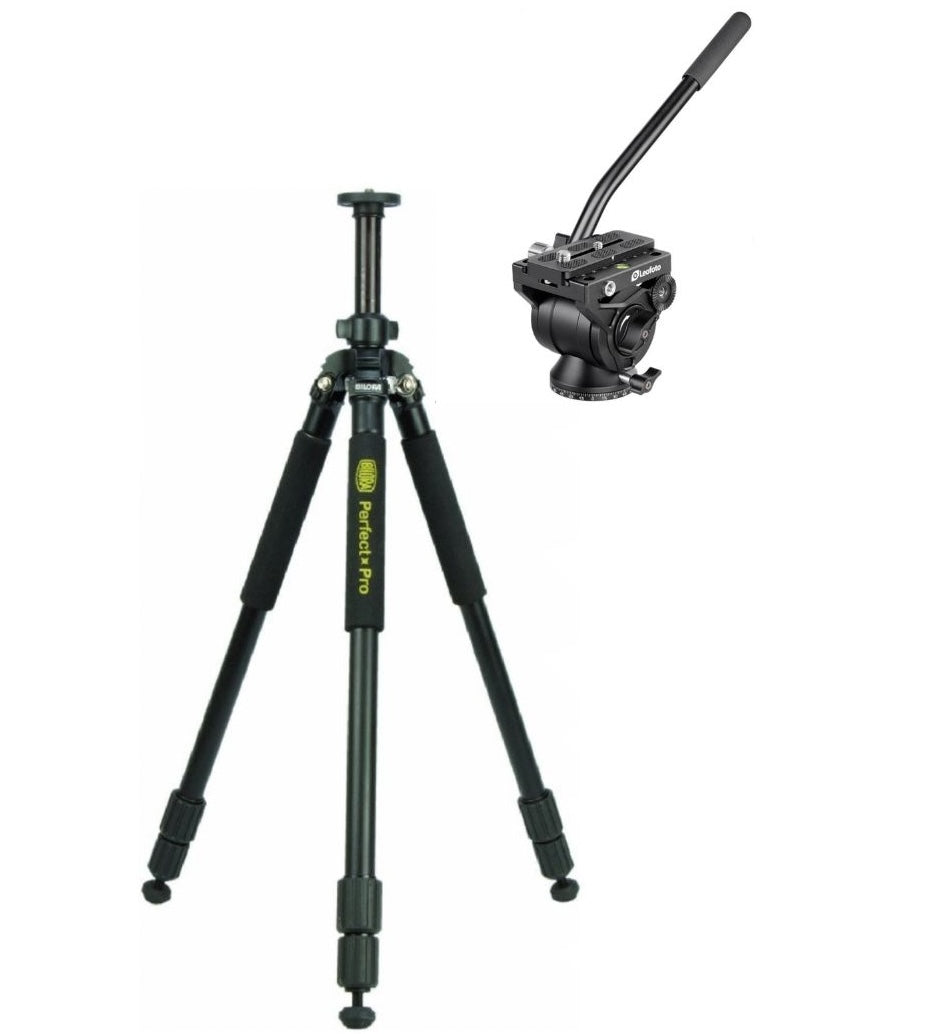 Bilora perfect pro jalusta + Leofoto BV-10 kinopää